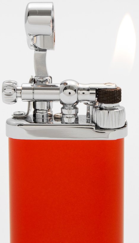 Corona Old Boy Classic (64-3107) Verchromtes Messing orange (15062) Flamme