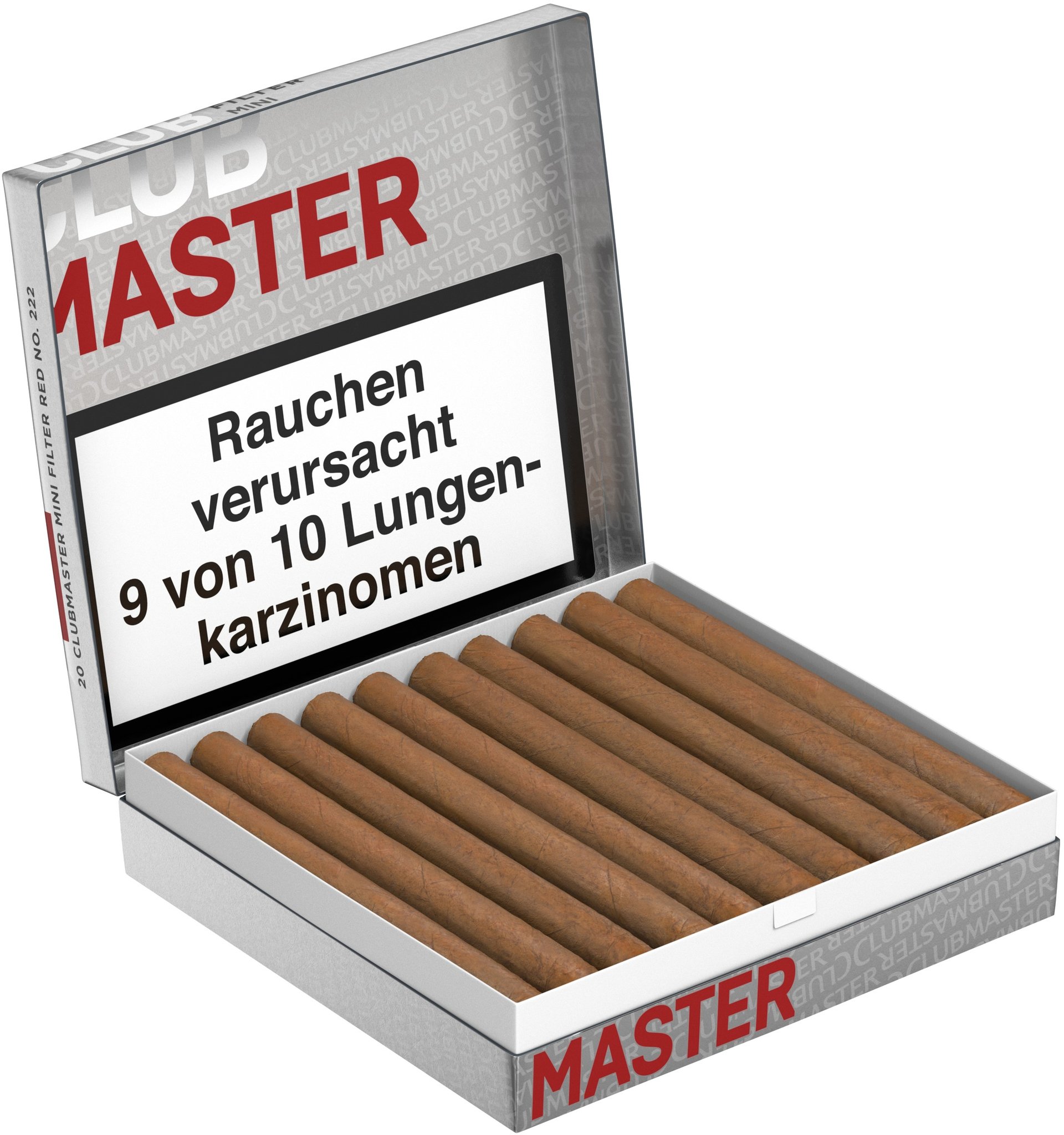 Clubmaster Superior Flavour Red Mini Filter No.222 (früher Vanilla) offen