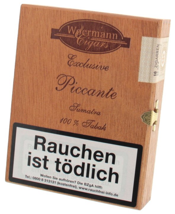 Woermann Cigars Exclusive Cigarillos - 100% Tabak Piccante Sumatra 16er
