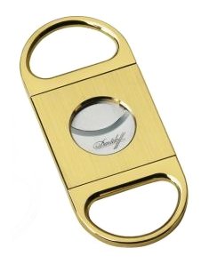 Davidoff Cigarren-Cutter Brossé vergoldet (24220)
