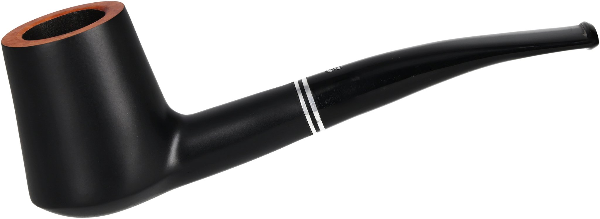 Pfeifenset 423 Black matte semi straight_02