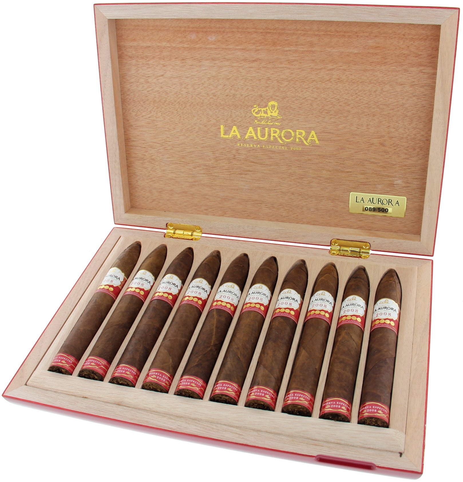 La Aurora Limited Editions Reserva Especial 2008 Kiste offen
