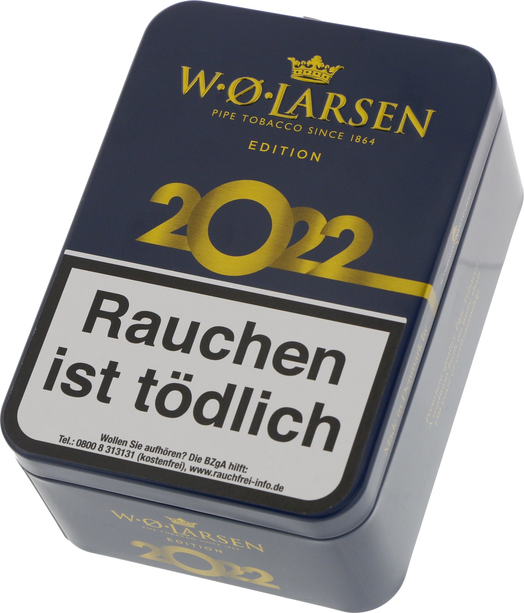 W.O. Larsen Jahrestabak Edition 2022 100g Dose Detailbild