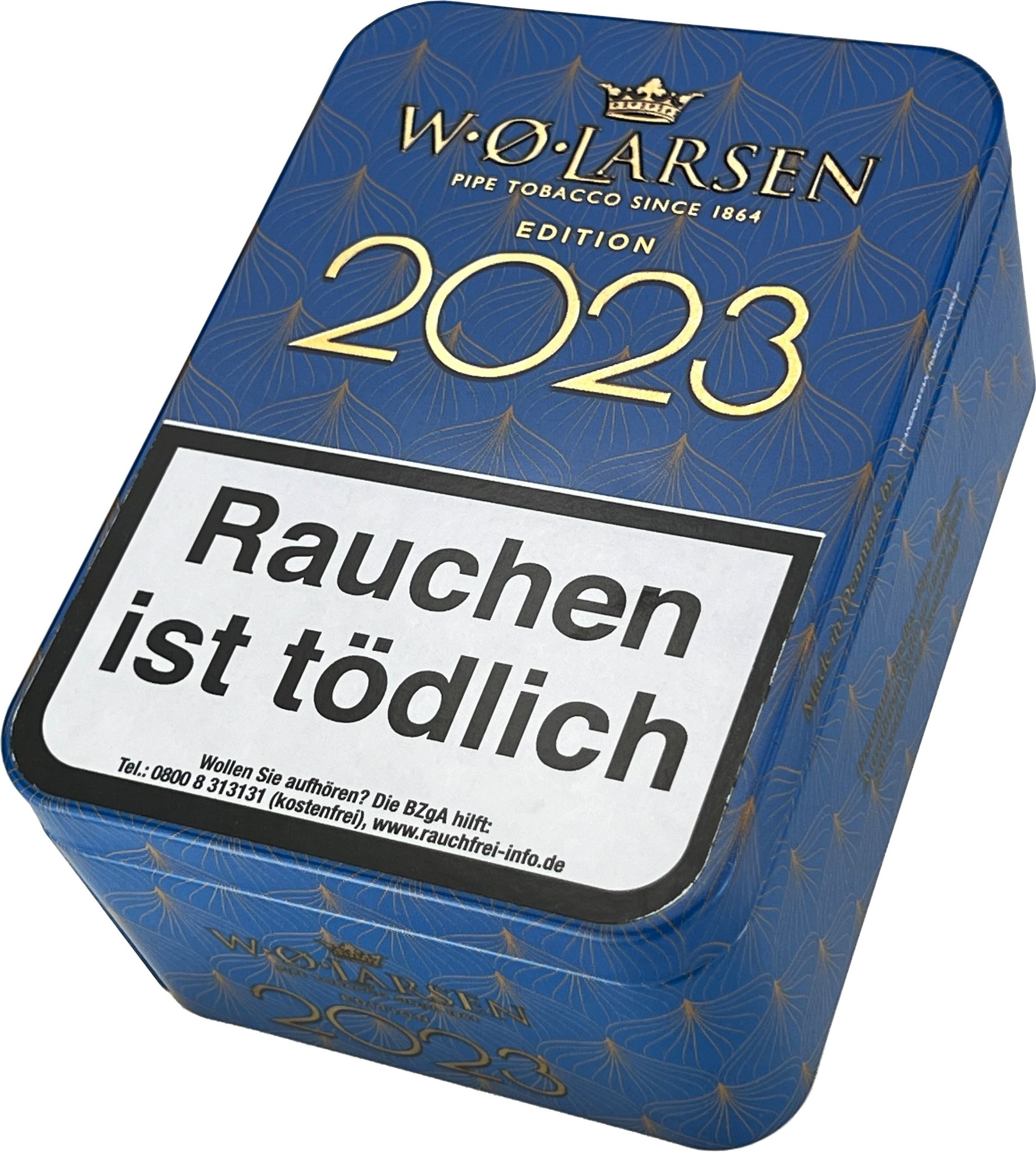W.O. Larsen Jahrestabak Edition 2023 100g Dose schräg