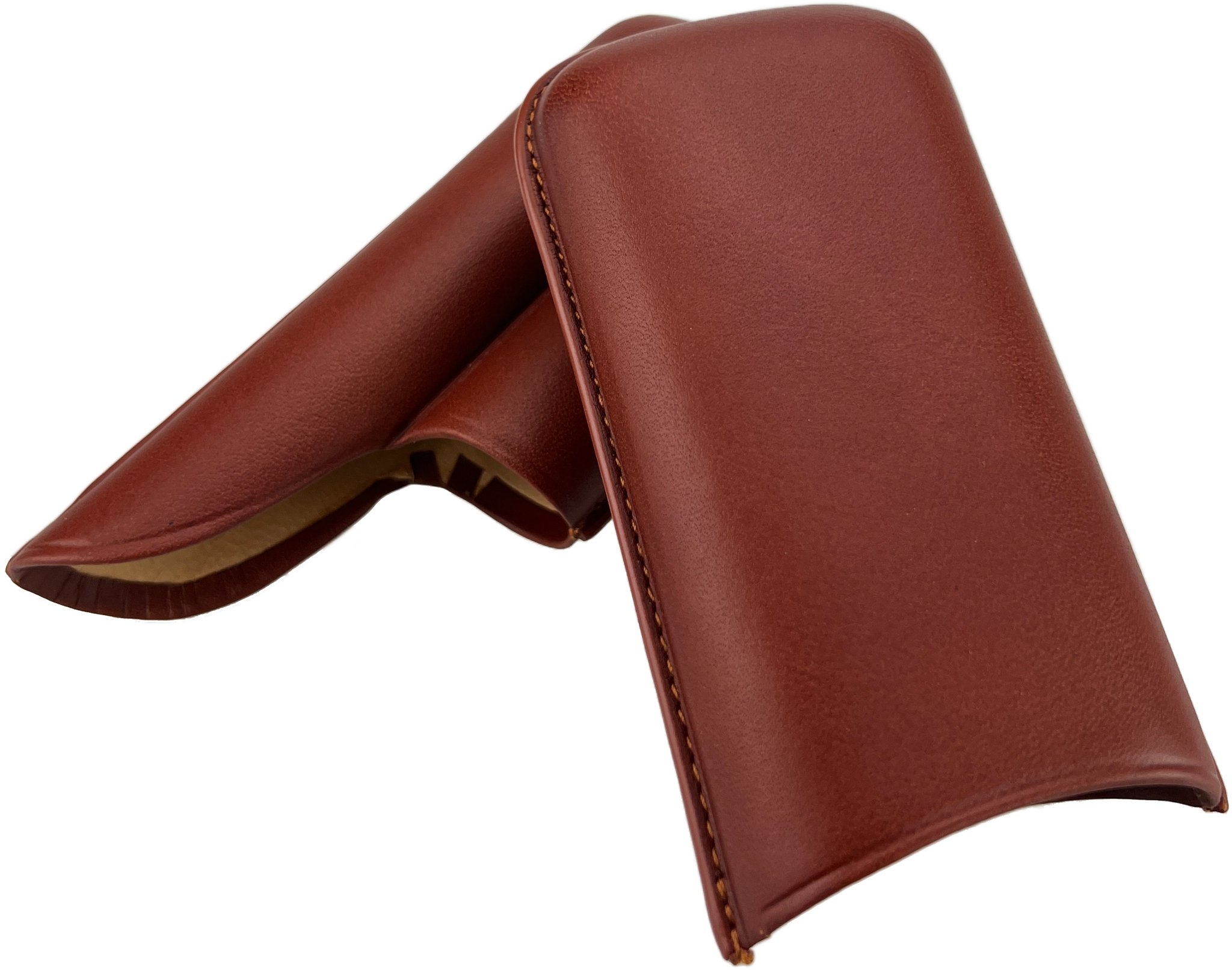 Marca Fina Lederetui 2er Robusto Naturbraun ohne Logo (1000031)