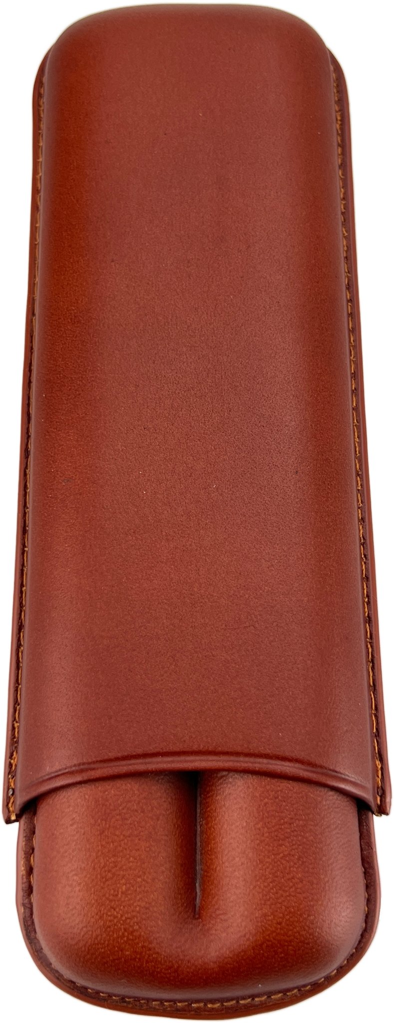 Marca Fina Lederetui 2er Doble Corona Naturbraun ohne Logo (1000028)