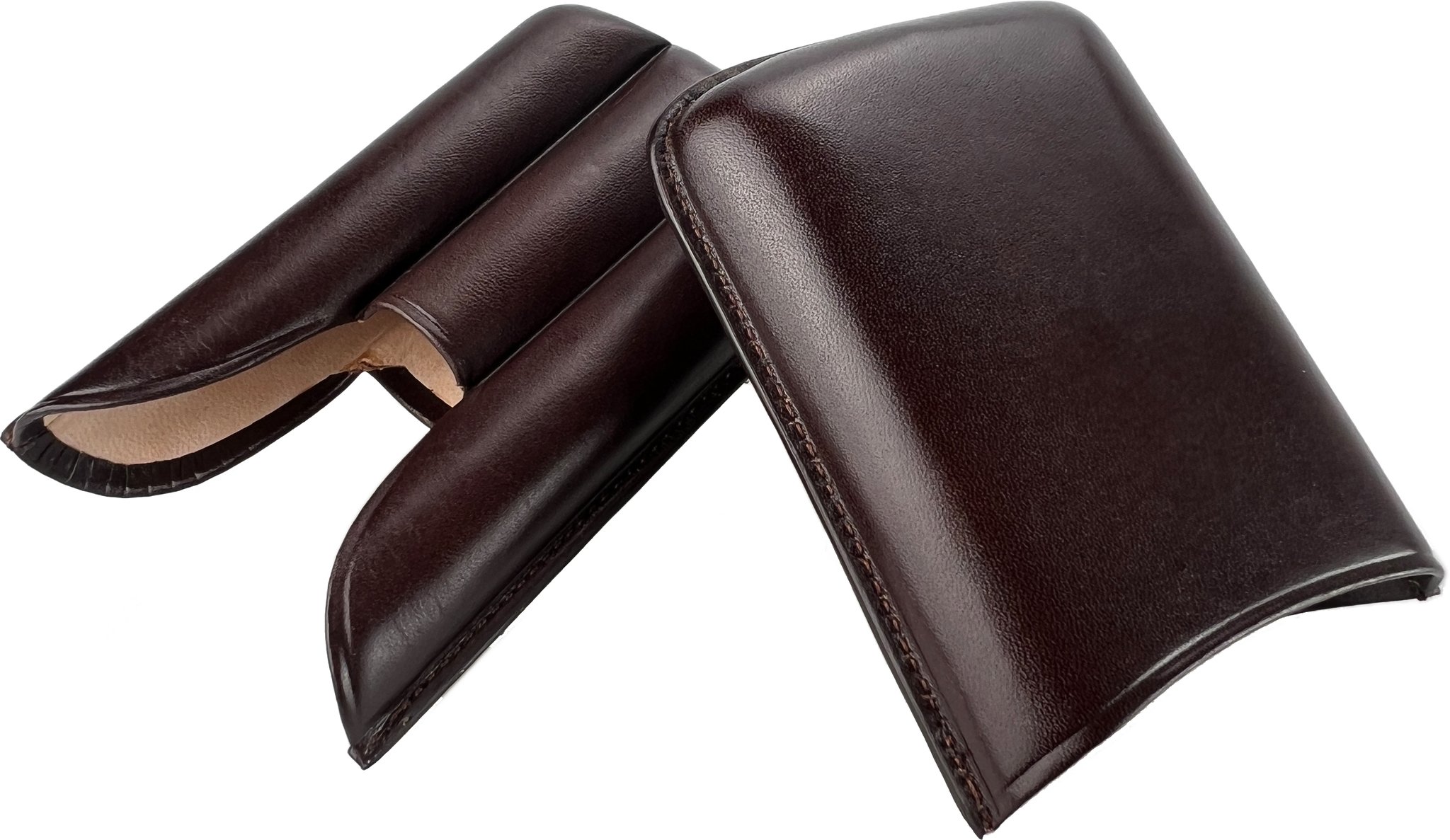 Marca Fina Lederetui 3er Robusto Tabakbraun ohne Logo (1000018)