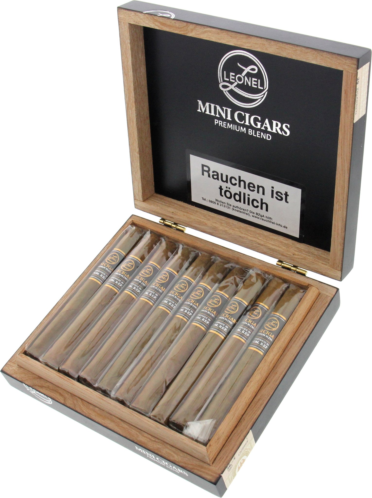 Leonel Classic Mini Cigars Premium Blend 20er Kiste offen