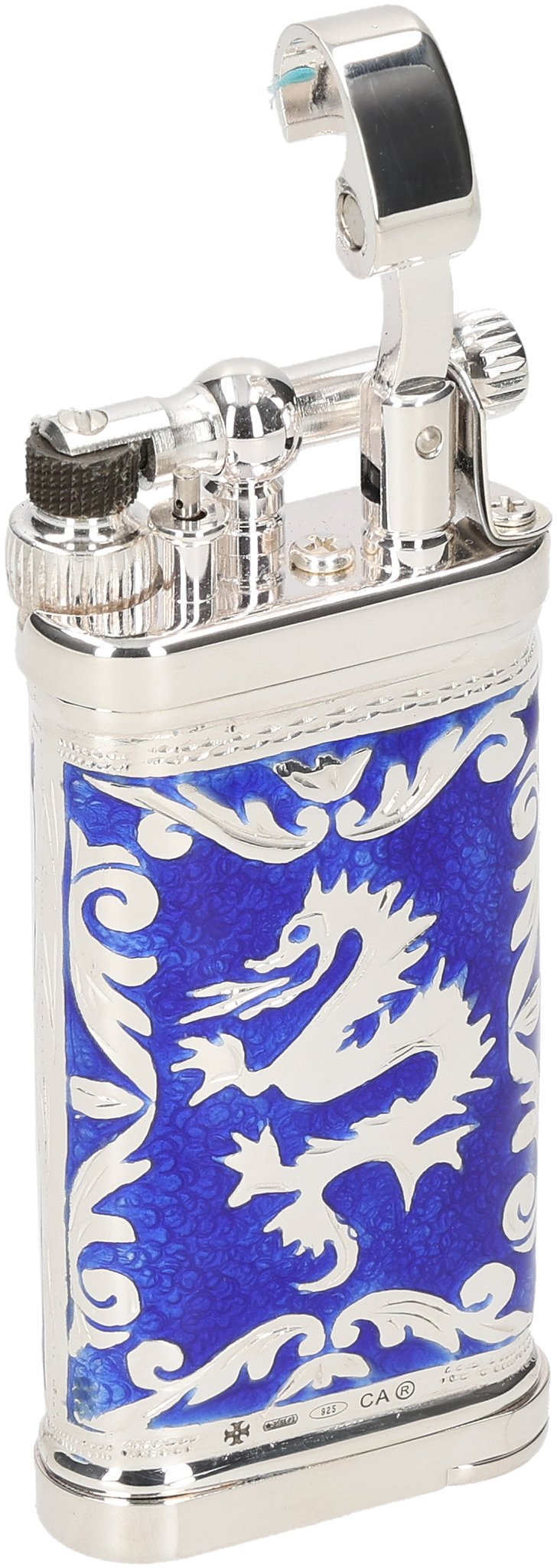 Doubleside Dragon Emaille royalblau 06