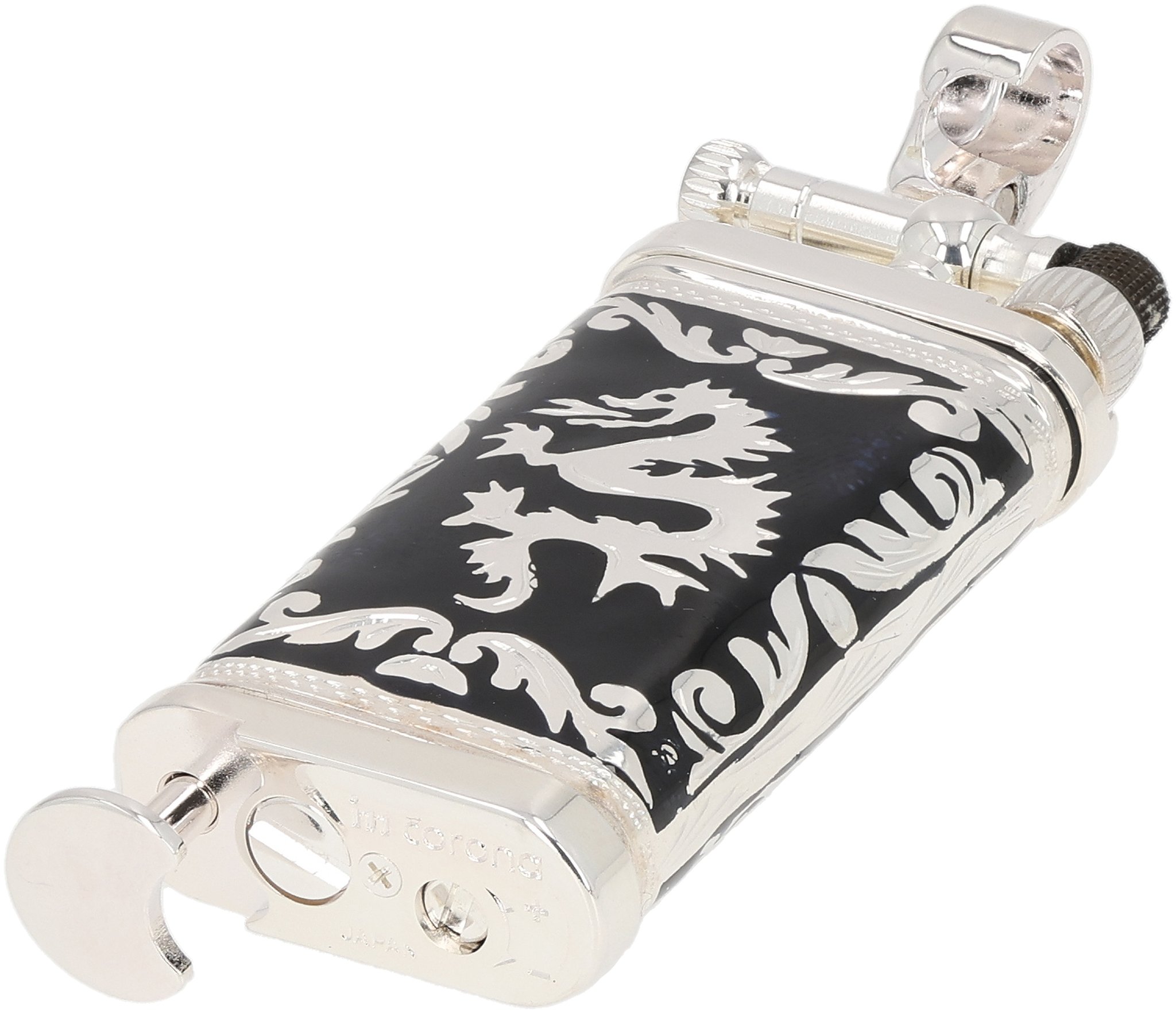 Doubleside Dragon Emaille schwarz 0