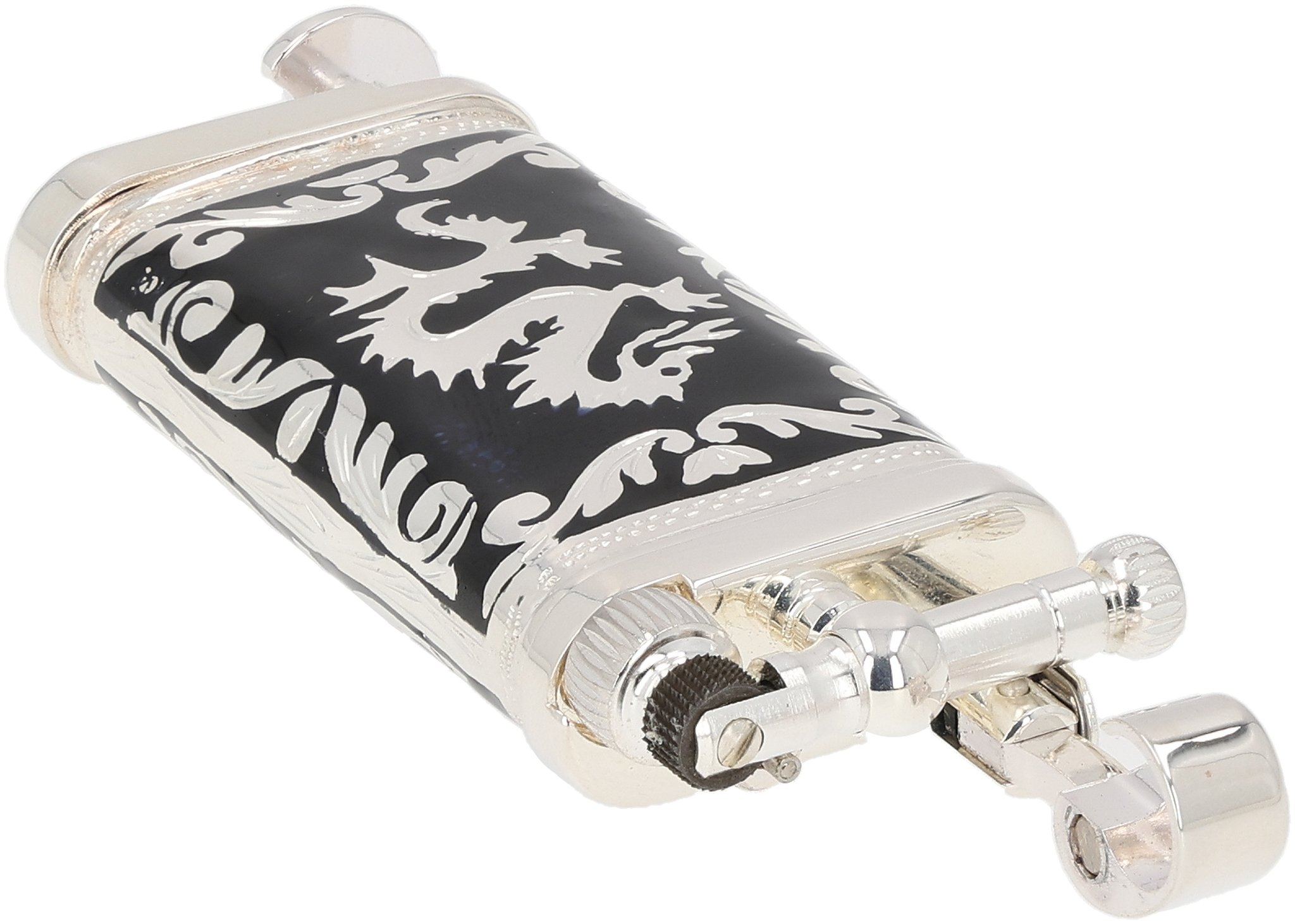 Doubleside Dragon Emaille schwarz 0