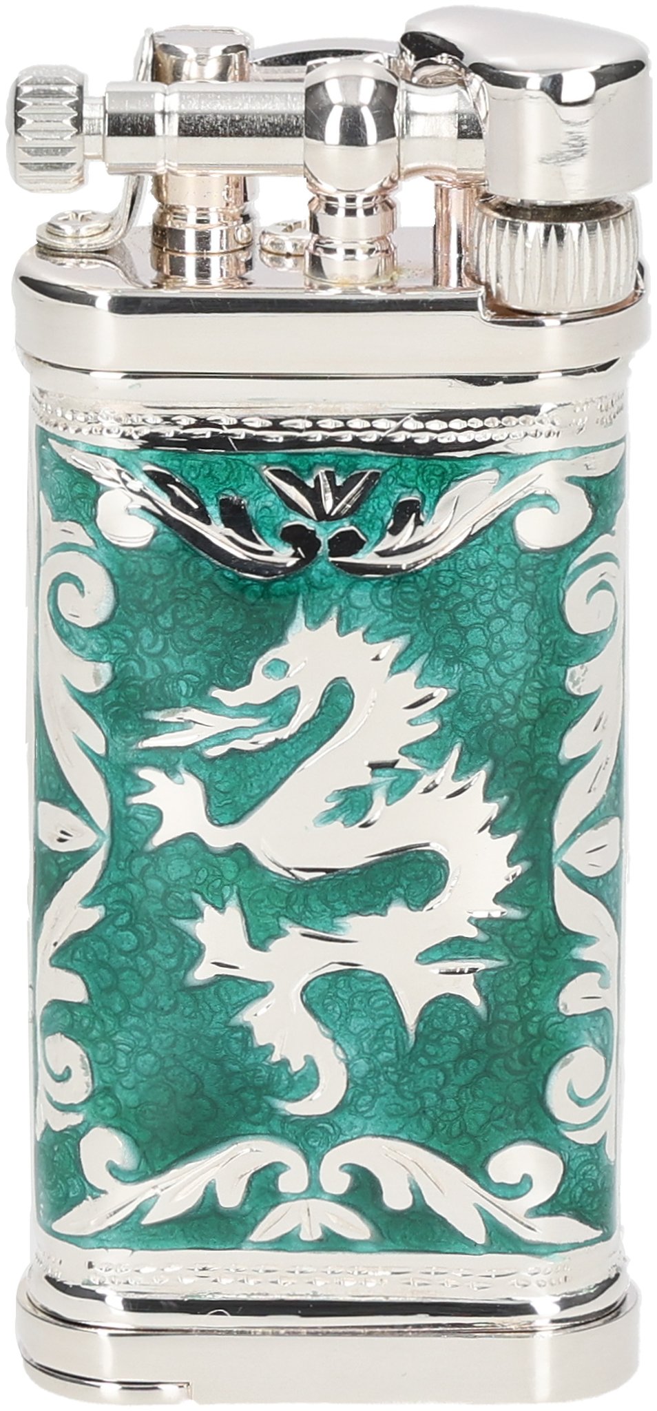 Doubleside Dragon Emaille grün 03