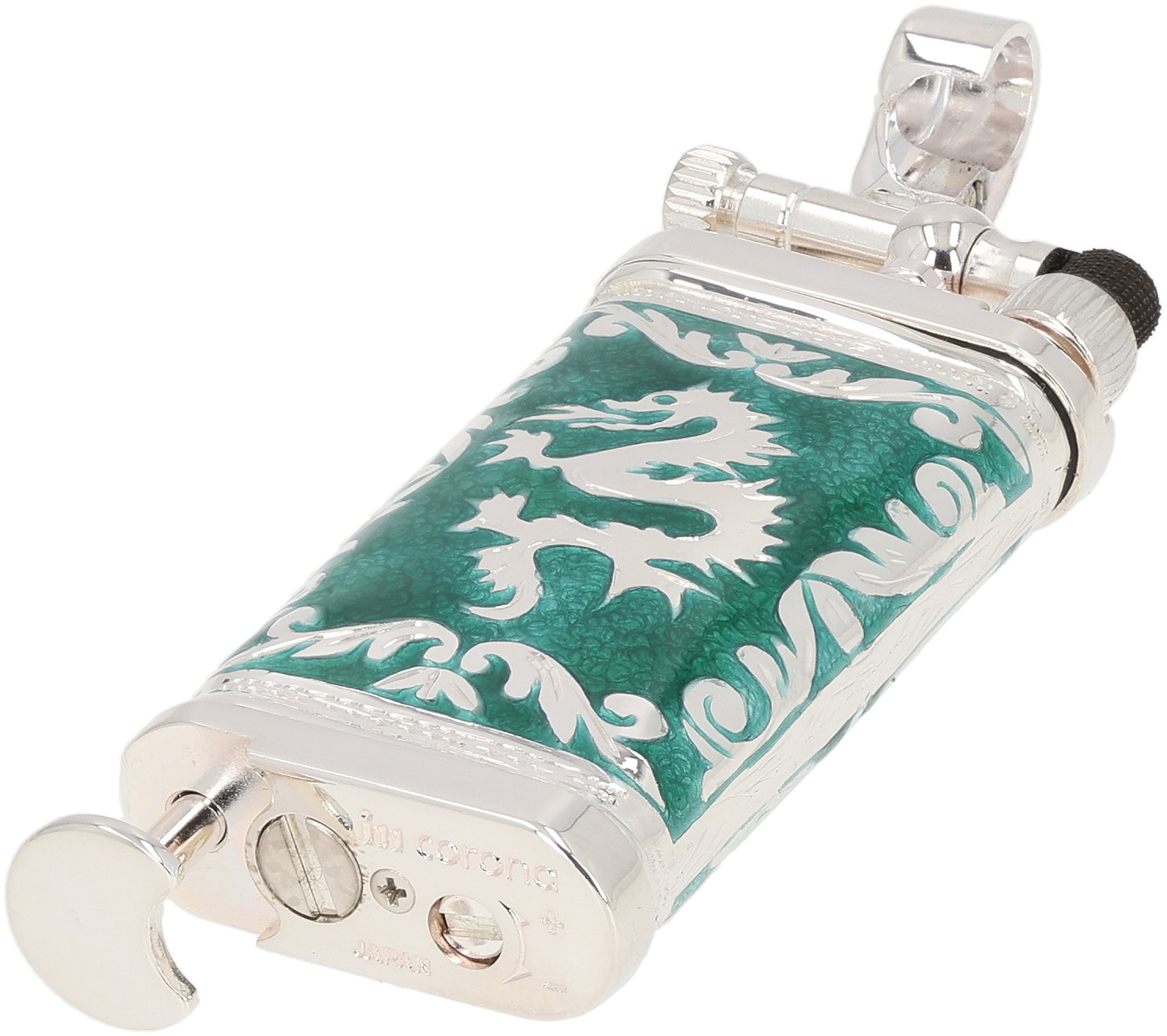 Doubleside Dragon Emaille grün 07