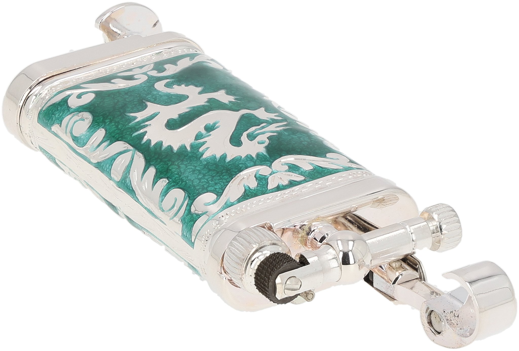 Doubleside Dragon Emaille grün 08