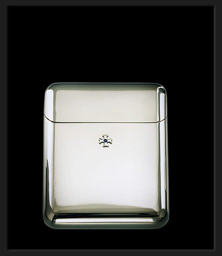 Sillems 17er Cigarilloetui Filterlose Silverplated (3894)