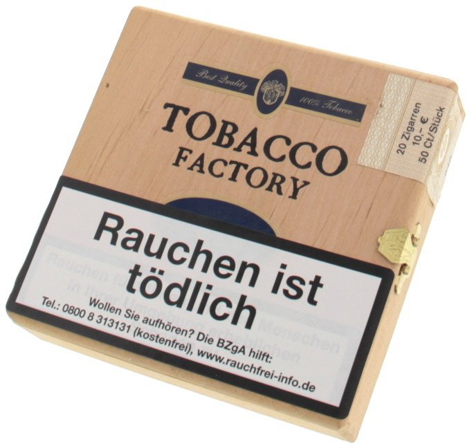 Tobacco Factory Brazilian Type Shortfiller Cigarillo Blau (74091 TFB) 20er