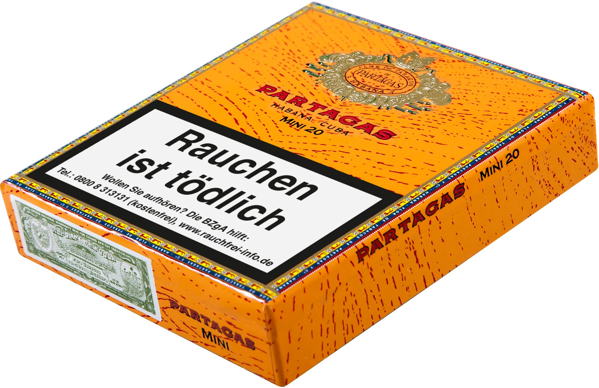 Partagas Cigarillos Mini liegend
