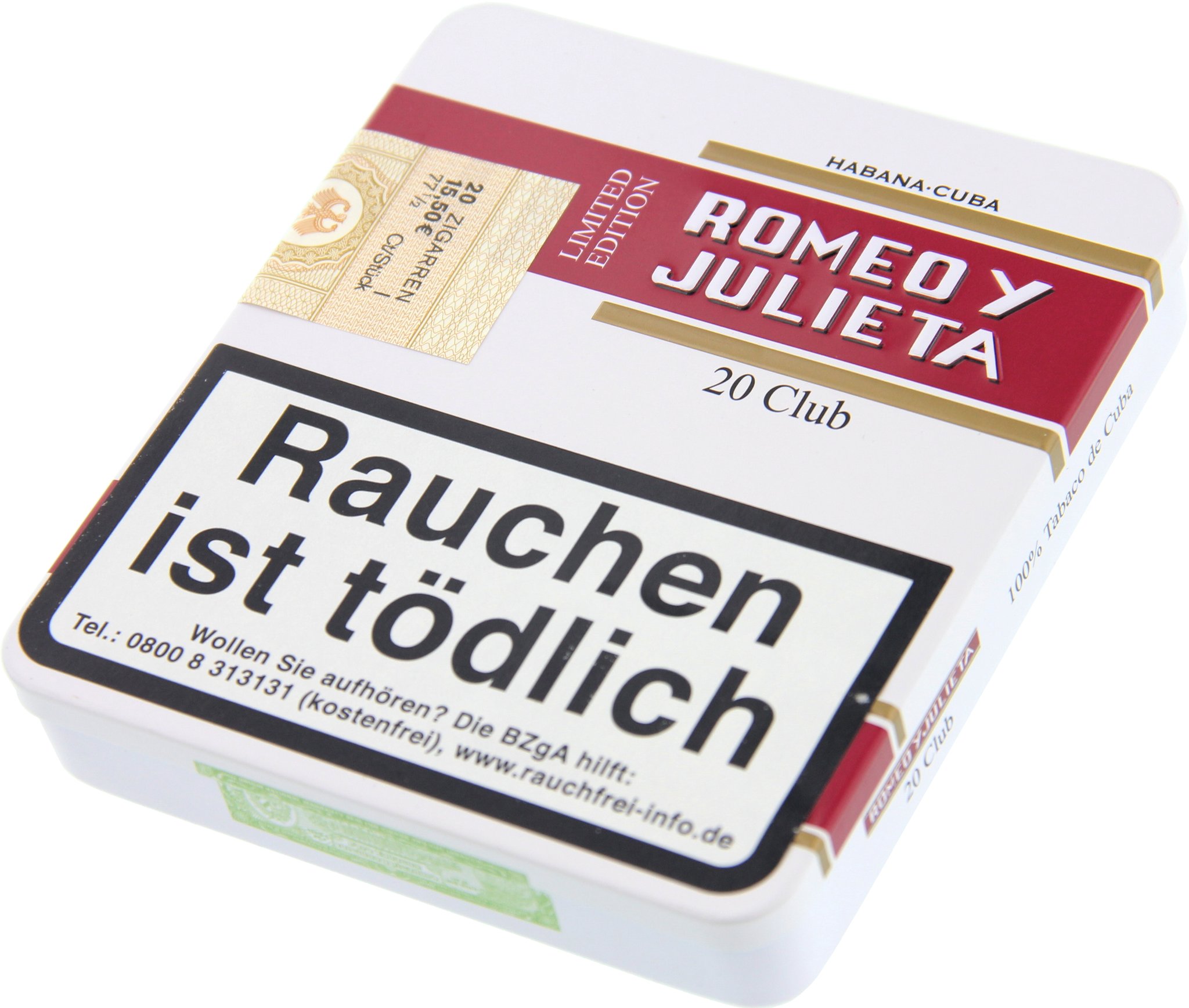 Romeo y Julieta Cigarillos Limited Edition Club Cigarillos Detailbild