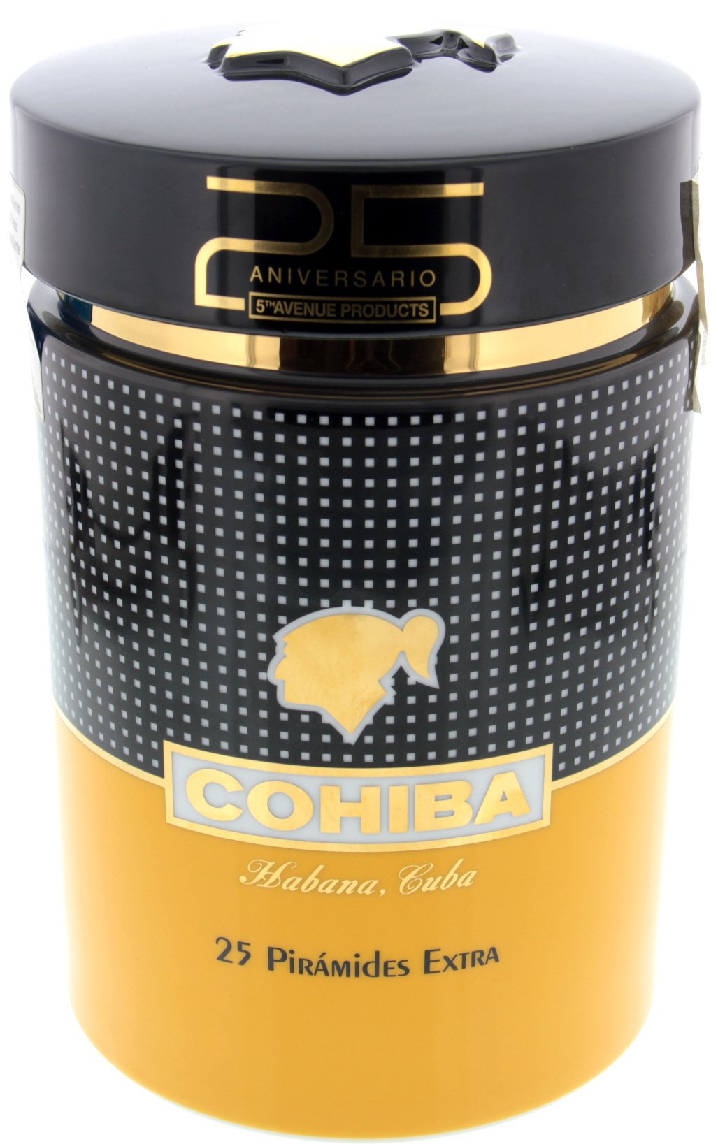 Habanos Jar (Porzellantopf) Cohiba Jar 25 Aniversario 5th Avenue 2015 Frontansicht