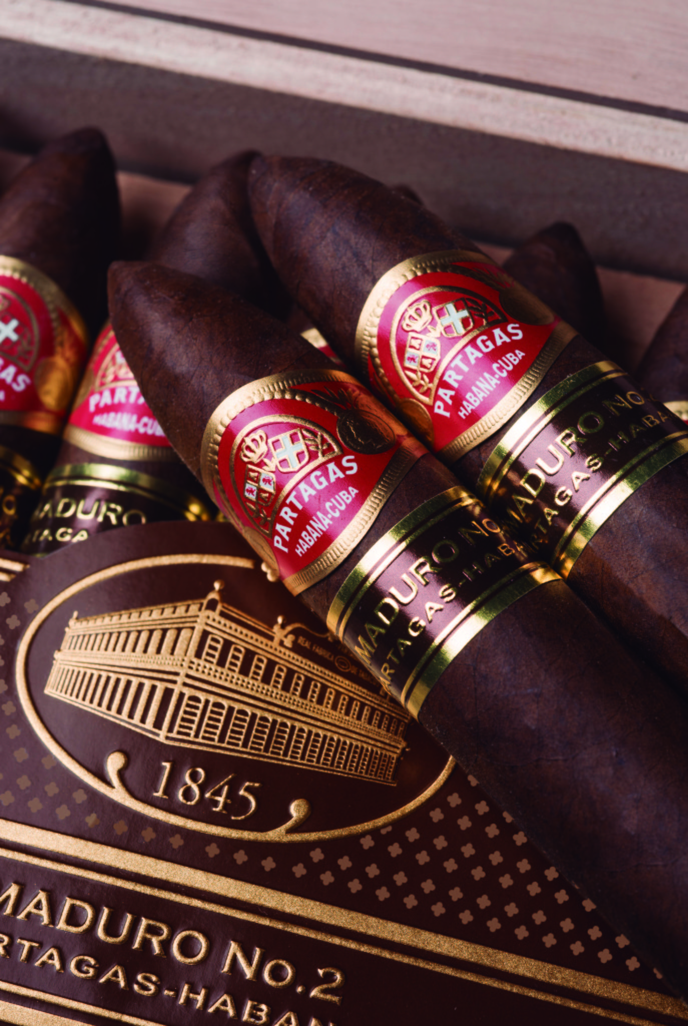 Partagas Maduro No. 2 Kiste offen