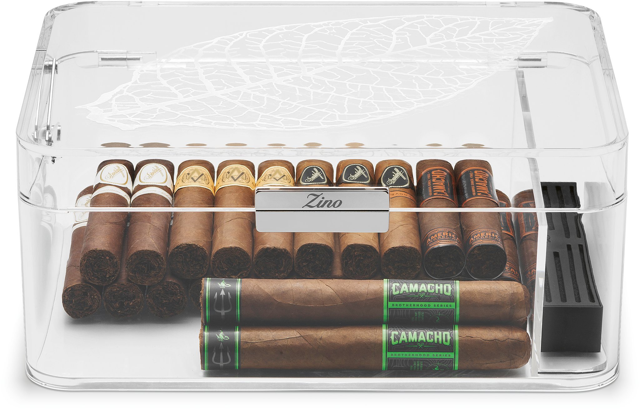 Zino Humidor Acryl Acryl Klar Tabakblatt (105044) Detailbild 2