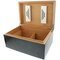 Guy Janot Classic Humidor Bambus schwarz 100er (1448) offen Detailbild