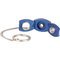 Credo Zigarrenbohrer oval 3-in-1 Punch mit Kette BLAU (592562) offen