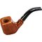Mastro de Paja Handmades (MDP#6) braun und orange Bent Billiard (interne Nr. 10253)