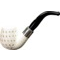 Rattray´s White Goddess (Meerschaum) Bent Carved Silver