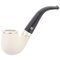 Rattray's White Goddess (Meerschaum) Bent Smooth Silver Silvertop