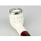 Rattray's White Goddess (Meerschaum) Billiard Carved Silbertop (12323) Detailbild 2
