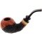 Poul Winslow Pfeife Freehand Category E teilrustiziert gelber Zwischenring