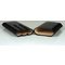 Martin Wess Premium Lederetui - Eidechse (Lizard) Black 3er Petit Corona (597) offen