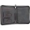 Adorini Etui schwarz mit rotem Garn offen