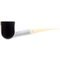 Big Ben Mavyn black matte bowl allu polished white mouthpiece