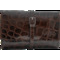 Savinelli Pfeifentasche 4er Rindleder braun Croco T660 (14959)