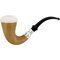 CPW Pipes Freehand Meerschaumpfeifen Calabash Nr. 55 rustiziert