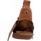 Passatore Pfeifentasche Body Bag Leder braun (639962) Detailbild 3