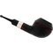 Holmer Knudsen Flake Pipes Bulldog schwarz filterlos (interne Nr. 12) Detailbild