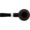Holmer Knudsen Flake Pipes Bulldog schwarz filterlos (interne Nr. 12) Draufsicht