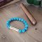 Les Fines Lames Punch Bracelets Solo Brass Turquoise Größe L Detailbild