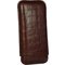 Martin Wess Corona Lederetui Kollektion 3er Kroko braun (593) (10383)