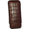 Martin Wess Petit Corona Lederetui Kollektion 3er Kroko braun (597) (10438)