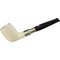 Barling Ivory (Meerschaum) Spigot Straight rustic 1812 (15302)