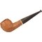  Heibe Pfeifen Bulldog Sandblasted Waxed Horn Stem_01