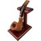Brebbia Pfeifenständer 1er Hevea Mahogany (21021) seitlich