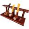 Brebbia Pfeifenständer 5er Hevea Mahogany (21025) seitlich