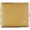 Classic Zigarilloetui 18er Soft Leder hellbraun genarbt Rahmen vergoldet (605621)