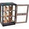 Classic Humidorschrank schwarz matt (564221) offen