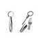 Alfred Dunhill The White Spot  Classic Pfeifenzubehoer Bullet Key Ring (PA41122)
